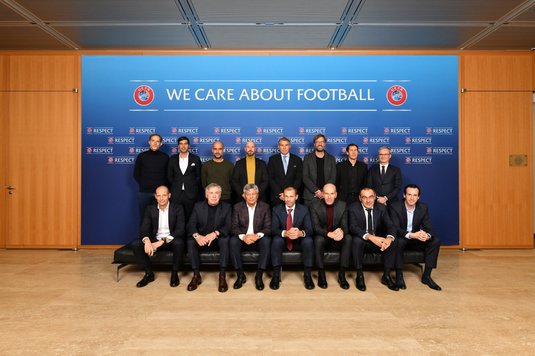 Mircea Lucescu, întâlnire cu fostul său rival, Pep Guardiola. Cei mai mari antrenori din Europa au fost convocaţi de UEFA