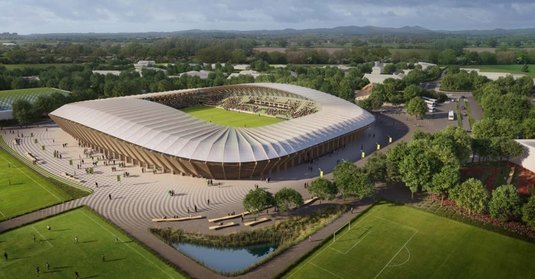 Clubul englez care îşi construieşte un stadion din lemn. Când va fi inaugurată arena