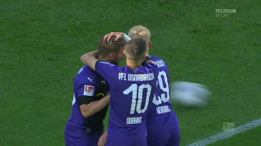 VIDEO | Seară spectaculoasă în 2.Bundesliga. Victorii importante obţinute de Darmstadt, Osnabruck şi Sandhausen