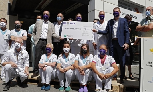 Anderlecht a donat 70.000 de euro spitalelor din Bruxelles