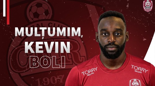OFICIAL | Kevin Boli a plecat la Samsunspor! CFR Cluj a confirmat mutarea: ”Multă baftă la noua ta echipă!”