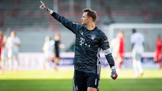 Manuel Neuer, o nouă performanţă pentru Bayern Munchen. Portarul german l-a depăşit pe Oliver Kahn la numărul de meciuri fără gol primit