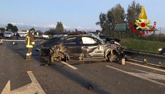 FOTO | Accident rutier grav suferit de fostul fotbalist Andrea Cossu. Starea sa e critică!