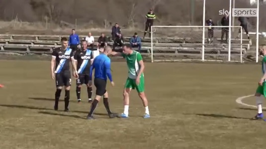 VIDEO | Moment amuzant în a patra ligă din Bulgaria. Arbitrul a fost alergat de fotbaliştii şi oficialii unui club
