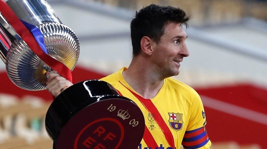 Momente speciale pentru Lionel Messi după câştigarea Cupei Spaniei: "Mă bucur să fiu căpitanul acestor tineri"