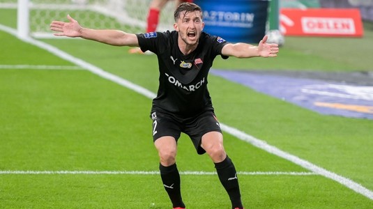 Cornel Râpă a înscris un gol pentru Cracovia în campionatul Poloniei