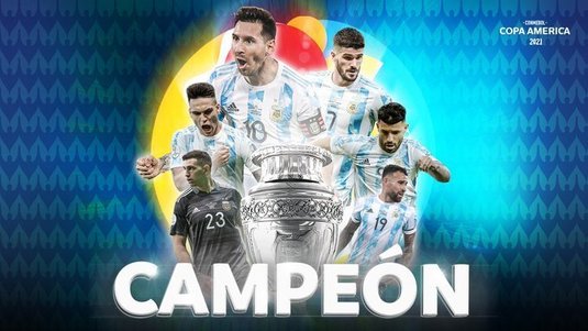 Argentina a învins Brazilia şi a câştigat Copa America! Este primul titlu pentru "Albiceleste" din 1993 şi primul titlu pentru Messi la naţională  VIDEO