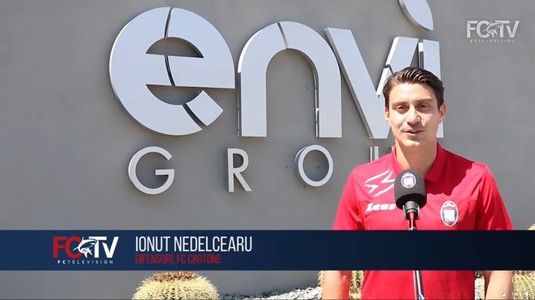 Primele declaraţii date de Ionuţ Nedelcearu la prezentarea sa oficială de la Crotone: "Trebuie să ne îndeplinim obiectivul"