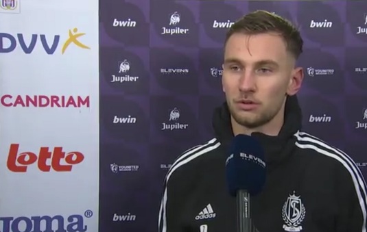 VIDEO Reacţia lui Denis Drăguş după ce a înscris un gol cu Anderlecht: ''Am fost inspirat''