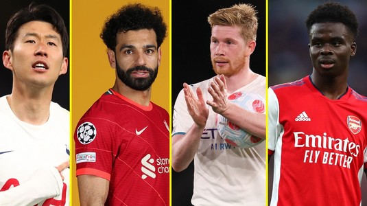 Salah, De Bruyne şi Son, principalii favoriţi la câştigarea titlului de cel mai bun fotbalist din Premier League. Ronaldo n-a fost nominalizat