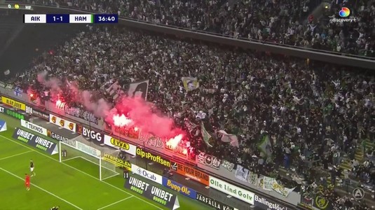 VIDEO | Scene teribile în Suedia. Ultraşii echipelor AIK şi Hammarby, bătaie ca-n filme în tribunele stadionului