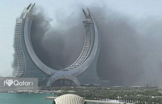 FOTO | Incendiu pe insula din Qatar unde se joacă meciul Argentina - Mexic la Campionatul Mondial