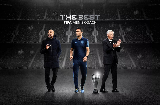 Guardiola, Scaloni şi Ancelotti, în finala pentru premiul The Best, cel mai bun antrenor al anului 2022