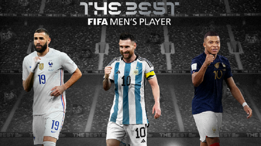 Messi, Benzema şi Mbappe sunt finaliştii pentru trofeul The Best
