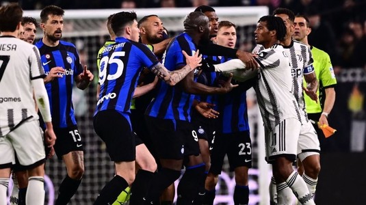 Meci cu adevărat nebun în semifinalele Cupei Italiei. Două goluri şi trei eliminări în ultimele minute din Juventus - Inter Milano