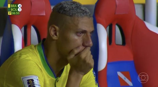 VIDEO | Golgheterul Braziliei la mondialul din Qatar, în lacrimi în timpul meciului cu Bolivia