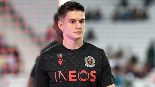 Rareş Ilie nu a prins lotul lui Nice pentru prima etapă din Ligue 1 