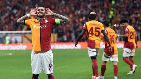 Recordul lui Gică Hagi este aproape să cadă! Galatasaray a făcut spectacol, iar Mauro Icardi este la un pas să devină legenda ”Cim-Bom”