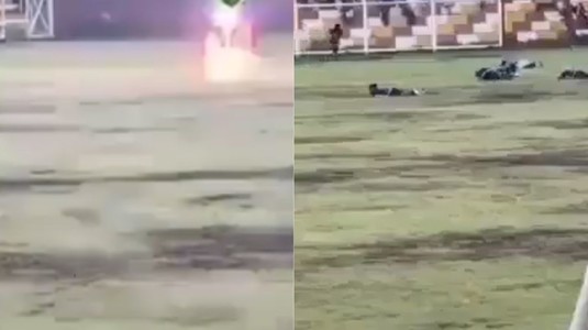 VIDEO şocant. Un fotbalist peruan a murit după ce a fost lovit de trăsnet în timpul unui meci