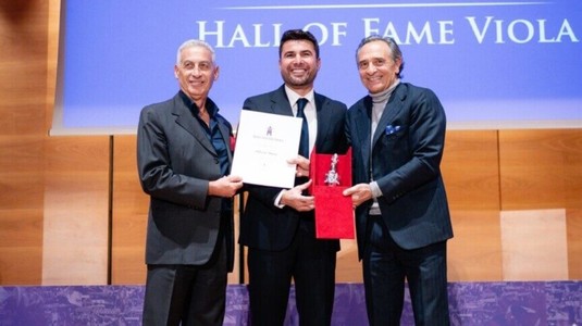 Grande Mutu. Fostul atacant, inclus în Hall of Fame-ul clubului Fiorentina: "Când joci, nu realizezi ce laşi în urma ta"