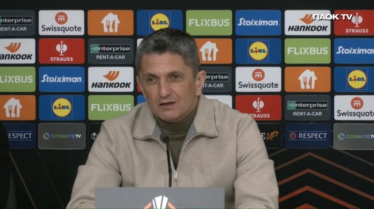 Două întrebări i-au pus capac! Răzvan Lucescu a plecat de la conferinţa de presă înainte de PAOK - FCSB