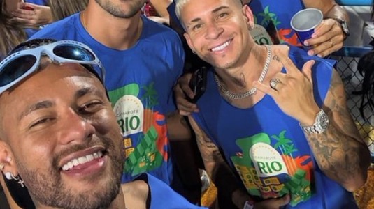 Neymar nu se dezminte! Starul brazilian a acuzat o accidentare, dar a fost surpins la Carnavalul de la Rio