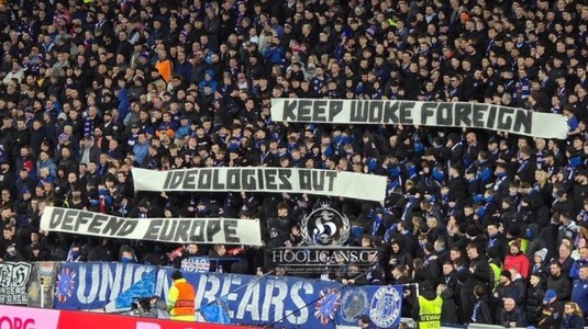  Rangers condamnă suporterii după ce un banner afişat de ei a dus la deschiderea unei proceduri disciplinare de către UEFA