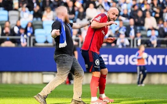 Incident la un meci din Suedia. Un spectator a încercat să agreseze un jucător