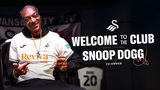 Snoop Dogg i se alătură lui Luka Modric şi investeşte la Swansea: "E ceva special să devin proprietar al acestui club"