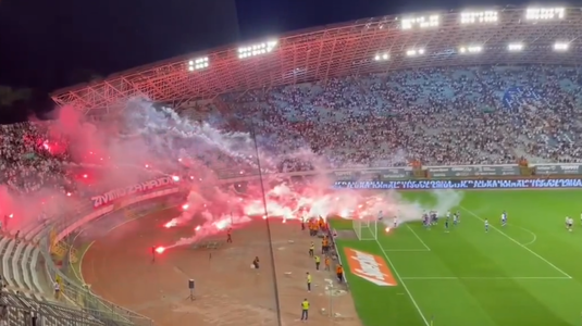 VIDEO | Imagini fără precedent! Echipa a câştigat cu 3-0, dar ultraşii i-au gonit pe jucători şi au aruncat zeci de torţe înspre fotbalişti