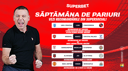 E timpul pentru săptămâna de pariuri! Vezi recomandările din SuperSocial
