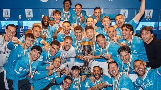 Napoli a câştigat Supercupa Italiei. Echipa lui Antonio Conte a bătut-o pe Bologna în finală