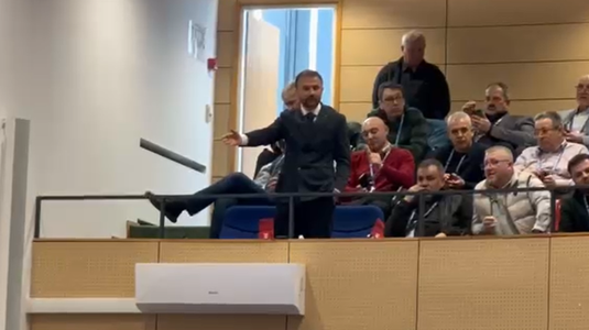 VIDEO EXCLUSIV | Scandal uriaş la alegerile FRF! Rivalul lui Răzvan Burleanu a erupt minute în şir şi nu a fost lăsat să vorbească: ”Suntem ipocriţi!”