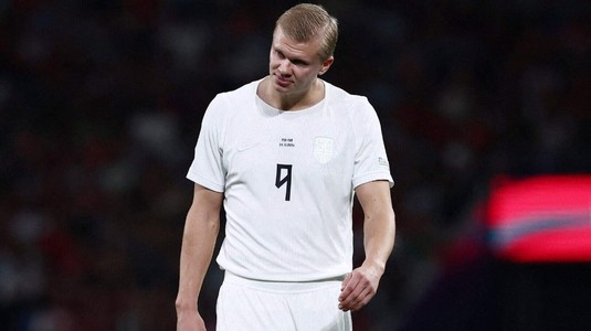 "Era prea epuizat". Îngrijorat de starea atacantului, selecţionerul Norvegiei a explicat schimbarea fotbalistului: "E o presiune extremă"