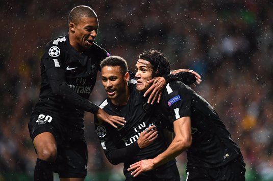 Celtic - PSG 0-5. Superstarurile francezilor au făcut spectacol