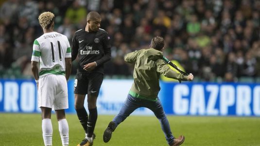 Celtic, amendată de UEFA! Scoţienii plătesc după ce un fan a vrut să-l lovească pe Mbappe