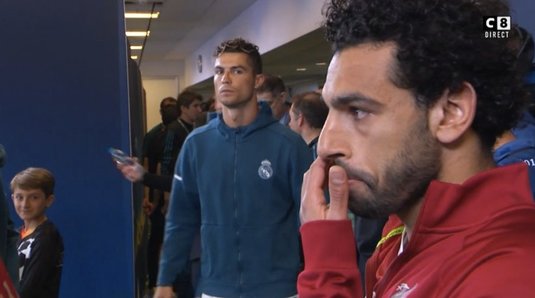 VIDEO | Imaginea anului! I-a luat frica? Cum îl priveşte Cristiano Ronaldo pe Mohamed Salah
