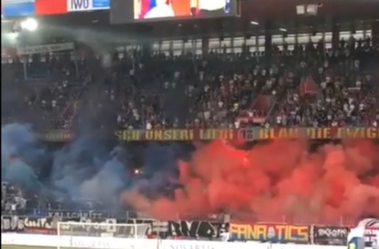 VIDEO | Atmosferă superbă la returul dintre Basel şi PAOK. Grecii au făcut legea pe teren, dar au avut concurenţă în tribune