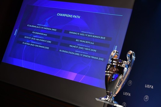 UEFA a decis meciurile din play-off-ul Champions League! Partidele care vor decide ultimele 6 calificate în grupe