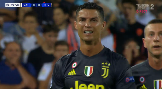 VIDEO | Momente incredibile la Valencia - Juventus! Ronaldo a fost eliminat şi a început să plângă pe teren. Motivul pentru care a primit cartonaş roşu