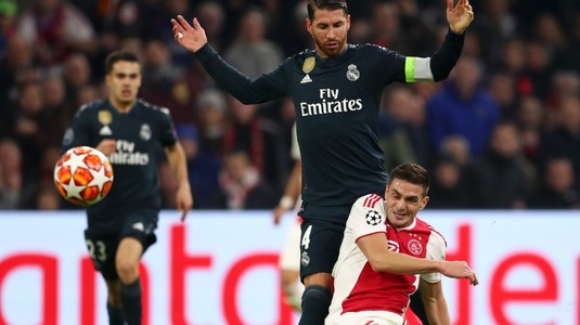 ULTIMA ORĂ | Sergio Ramos nu scapă după ce a recunoscut că a luat intenţionat "galben" cu Ajax. Anunţul făcut de UEFA