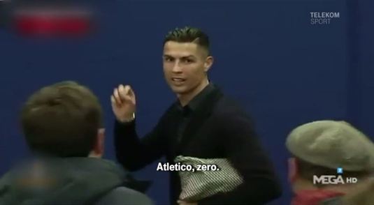 VIDEO | Ronaldo a cedat nervos în faţa ziariştilor după eşecul cu Atletico Madrid. Ce gest a făcut