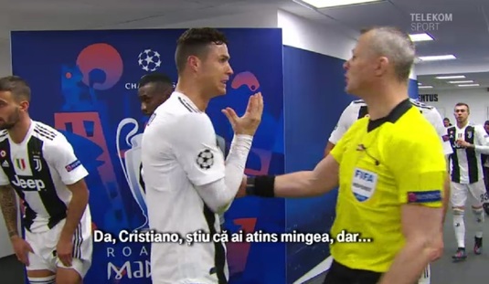 VIDEO | Ronaldo l-a băgat în şedinţă pe arbitru. Replica lui Bjorn Kuipers l-a pus imediat la punct. Vezi dialogul dintre cei doi