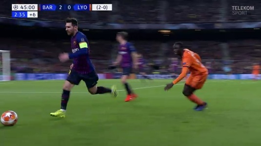 VIDEO | Imagine rară cu Lionel Messi. Unde a fost surprins în timpul meciului cu Lyon :)