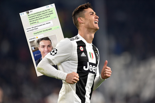 FOTO | Ăsta e Ronaldo! Evra a făcut public dialogul purtat pe Whatsapp cu 5 zile înainte de 3-0 cu Atletico