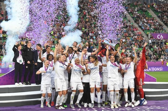 Lyon a câştigat pentru a patra oară la rând Liga Campionilor la fotbal feminin! Victorie clară în faţa Barcelonei