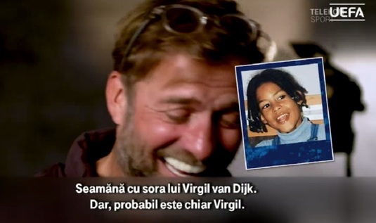 VIDEO DEMENŢIAL | Klopp şi Pochettino au fost puşi să-şi recunoască jucătorii, când erau copii. Jurgen, isterie de râs: ”Seamănă cu sora lui Virgil van Dijk, dar probabil este chiar Virgil” :)