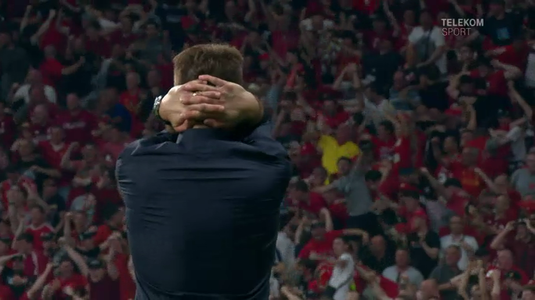VIDEO | Momentul de linişte al lui Pochettino. Cum a reacţionat managerul lui Tottenham la fluierul final al meciului cu Liverpool