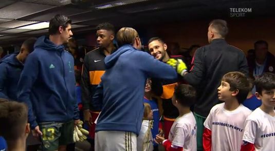 VIDEO Ca doi buni prieteni! Florin Andone şi Sergio Ramos s-au îmbrăţişat înainte de meci