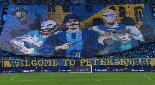 VIDEO Când ai văzut ultima coregrafie pe un stadion de fotbal? Fanii lui Zenit, spectacol în tribune la meciul cu Lazio